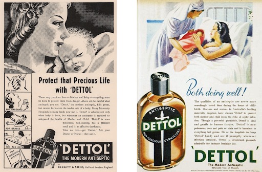 Two Dettol posters